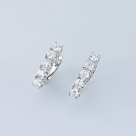 Серьги из белого золота