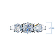 Кольцо из белого золота