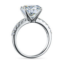 Кольцо из белого золота