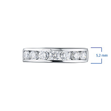 Кольцо из белого золота c бриллиантами