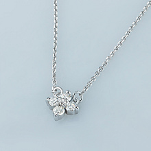 Колье из белого золота c бриллиантами