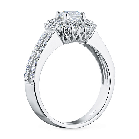 Кольцо из белого золота