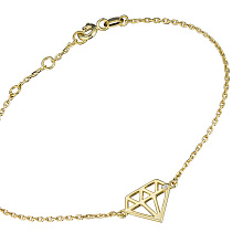 Браслет из серебра с бриллиантом