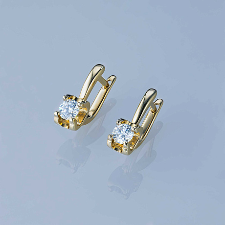 Серьги из желтого золота
