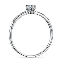 Кольцо из серебра c бриллиантами