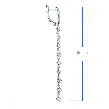 Серьги из белого золота