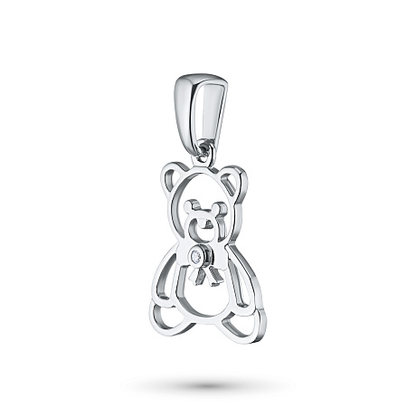 Подвеска из серебра с бриллиантом