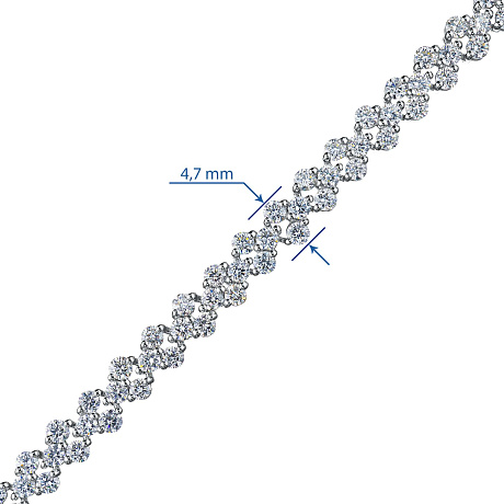 Браслет из белого золота