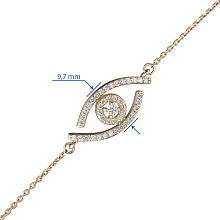 Браслет из желтого золота c бриллиантами