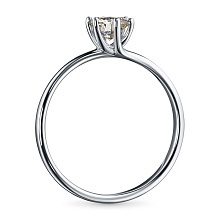 Кольцо из комбинированного золота с бриллиантом