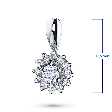 Подвеска из белого золота