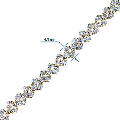 Браслет из желтого золота