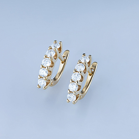 Серьги из желтого золота