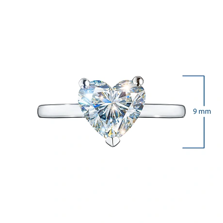 Кольцо из белого золота