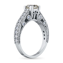 Кольцо из белого золота c бриллиантами