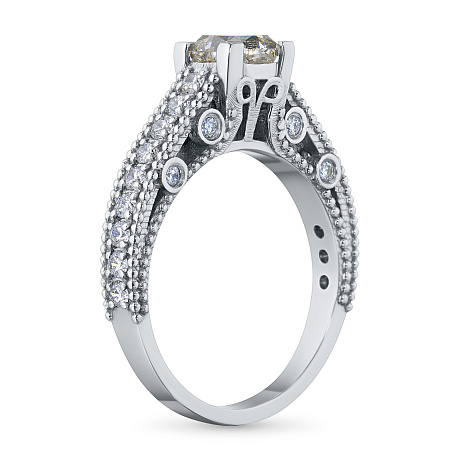 Кольцо из белого золота