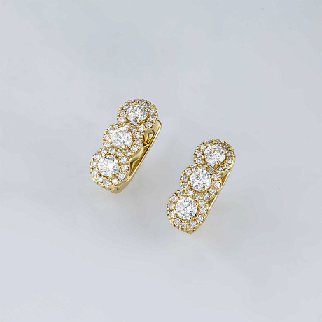 Серьги из желтого золота