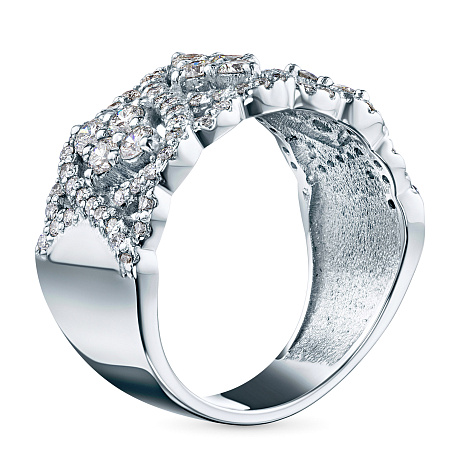 Кольцо из белого золота