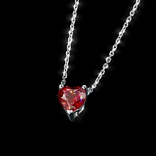 Колье из комбинированного золота с рубином