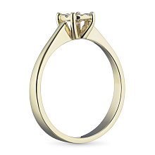 Кольцо из желтого золота c бриллиантами