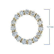 Подвеска из желтого золота с бриллиантами