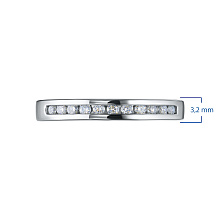 Кольцо из серебра c бриллиантами