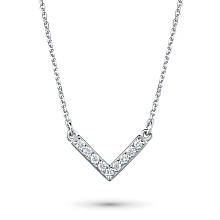 Колье из белого золота c бриллиантами