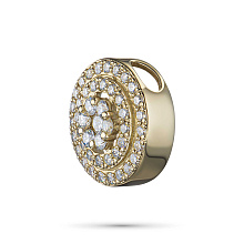 Подвеска из желтого золота c бриллиантами