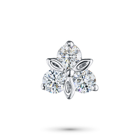 Подвеска из комбинированного золота с бриллиантами