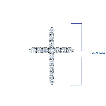 Подвеска из белого золота c бриллиантами