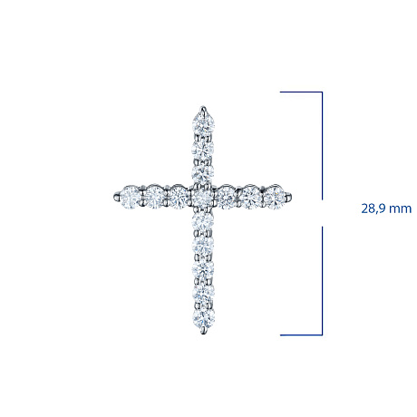 Подвеска из белого золота