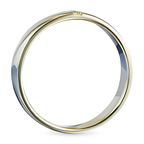 Кольцо из желтого золота с бриллиантами