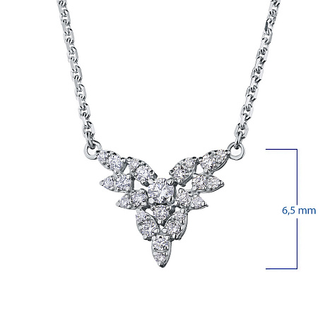 Колье из белого золота