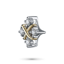 Подвеска из комбинированного золота c бриллиантами