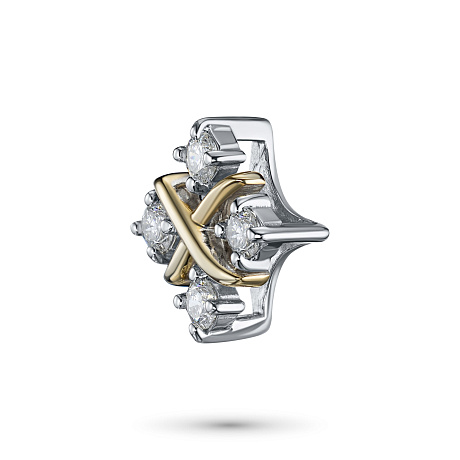 Подвеска из комбинированного золота