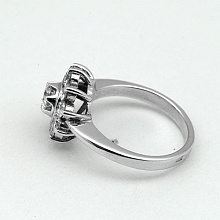 Кольцо из белого золота c бриллиантами