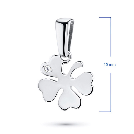 Подвеска из белого золота