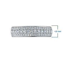 Кольцо из белого золота c бриллиантами