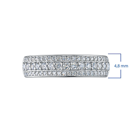 Кольцо из белого золота