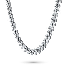 Колье из белого золота c бриллиантами