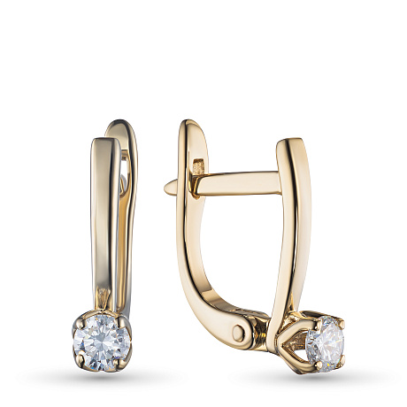 Серьги из желтого золота