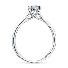 Кольцо из белого золота с бриллиантом