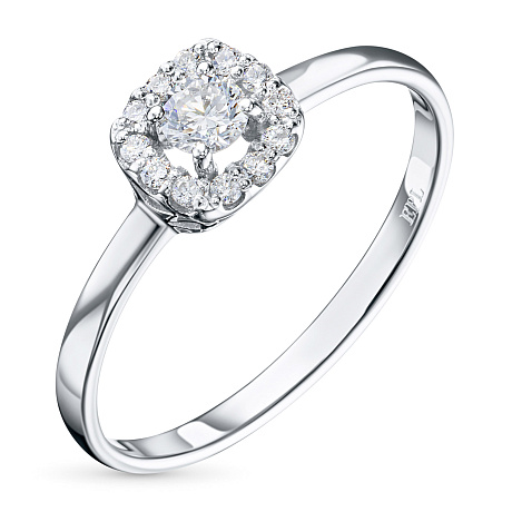 Кольцо из белого золота