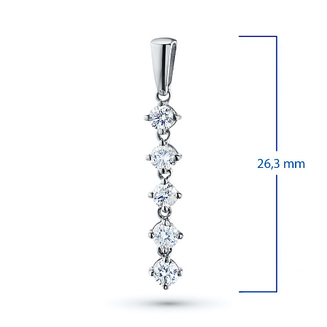 Подвеска из белого золота