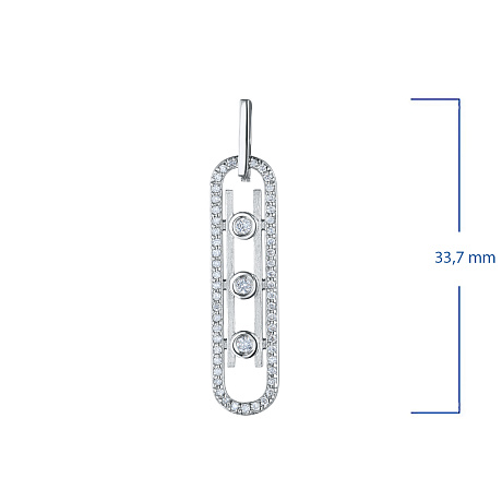 Подвеска из белого золота