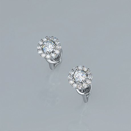 Пусеты из серебра