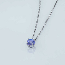 Подвеска из серебра с танзанитом