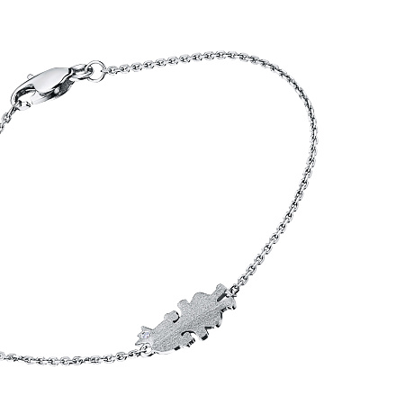 Браслет из белого золота с бриллиантом