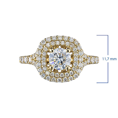 Кольцо из желтого золота