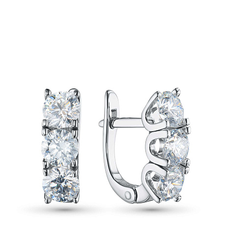 Серьги из белого золота